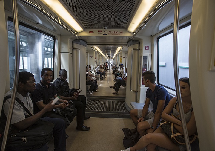 Un treno della metro C