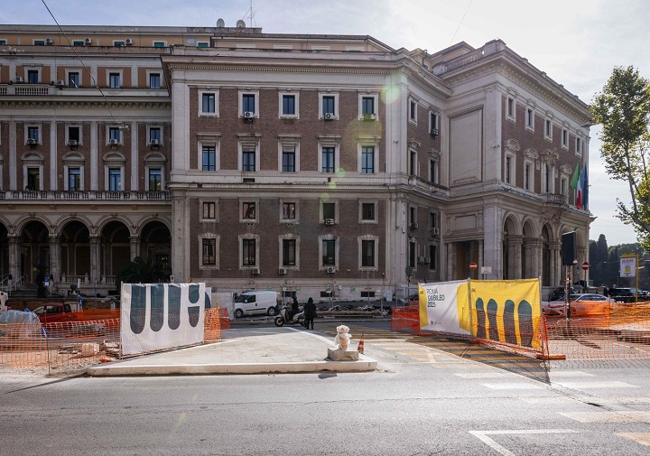 Il cantiere di Porta Pia