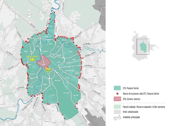 La mappa della Fascia Verde