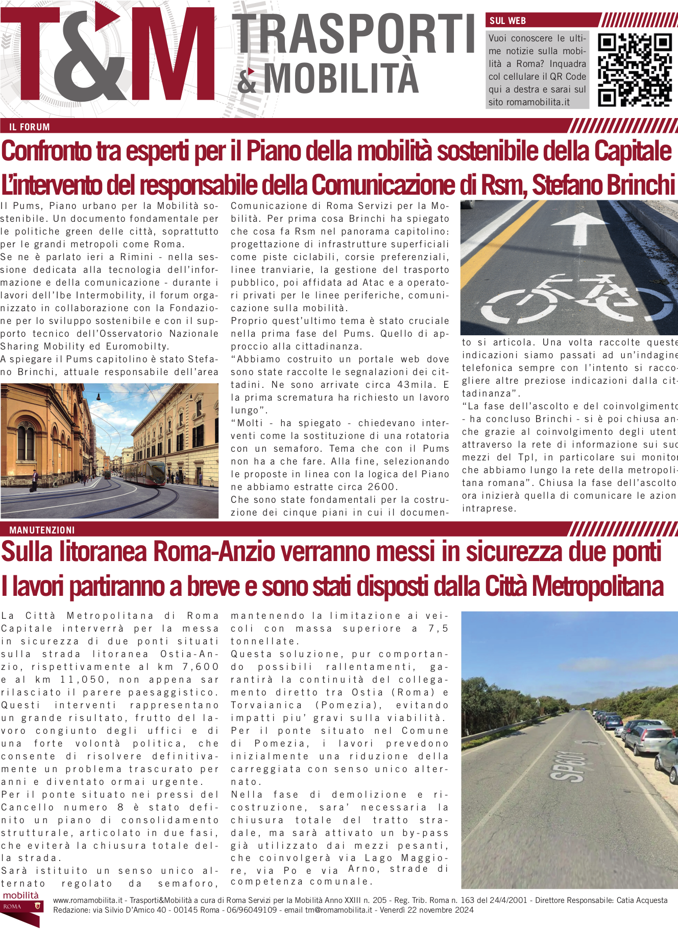 Confronto tra esperti per il Piano della mobilità sostenibile della Capitale L’intervento del responsabile della Comunicazione di Rsm, Stefano Brinchi