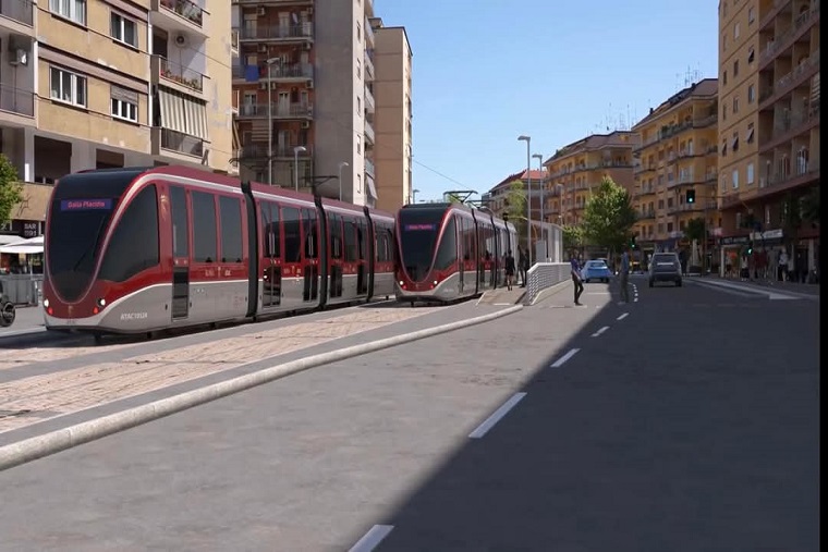 rendering tranvia Tiburtina-Ponte Mammolo 