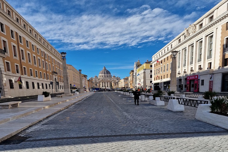 Piazza Pia e via della Conciliazione