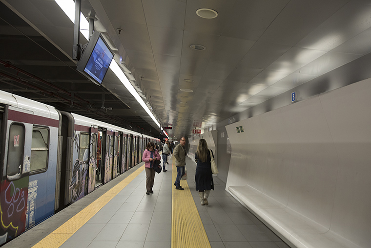 Una stazione metro