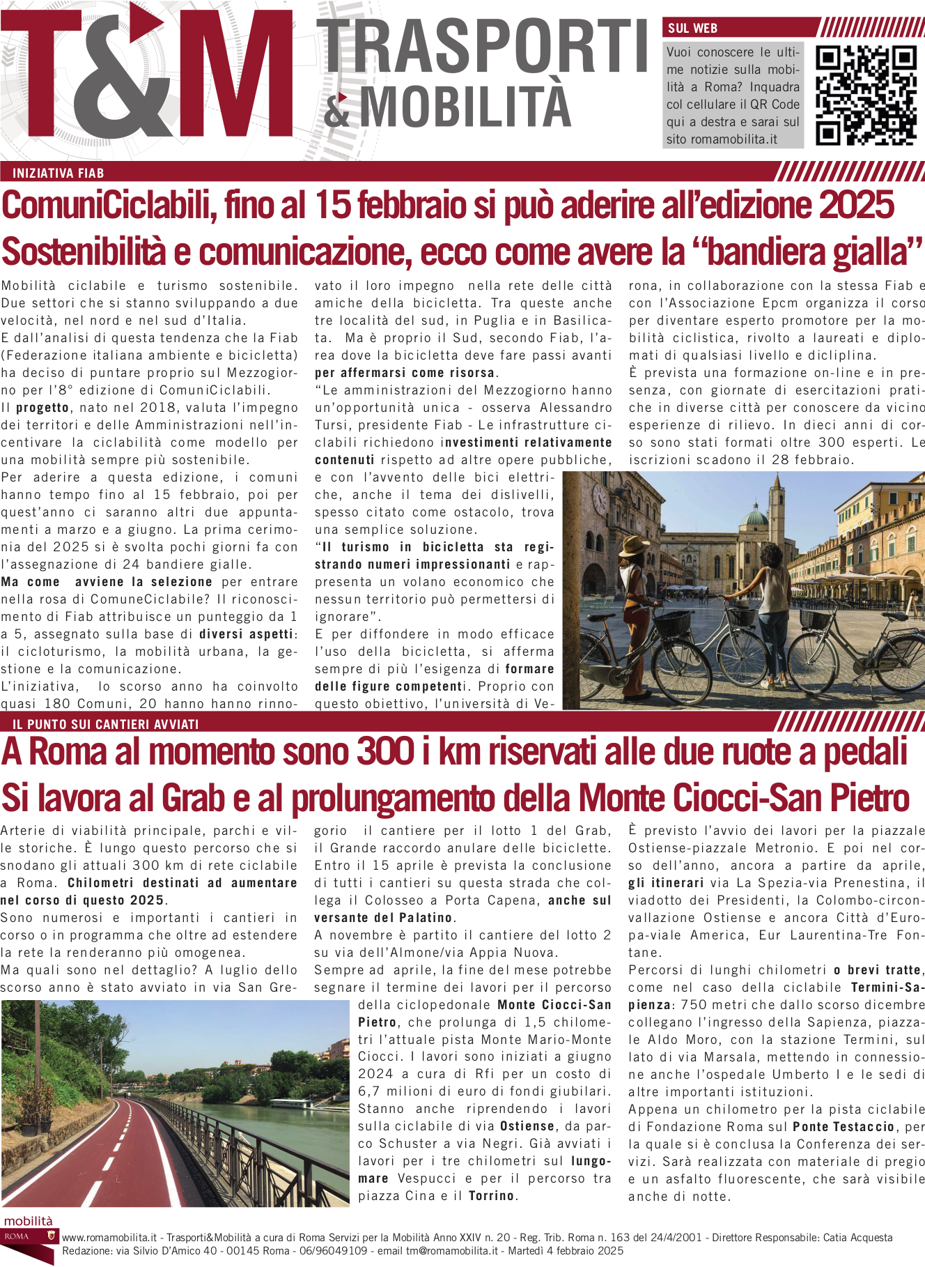 ComuniCiclabili, fino al 15 febbraio si può aderire all’edizione 2025 Sostenibilità e comunicazione, ecco come avere la “bandiera gialla”