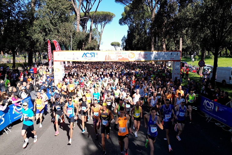 La partenza dell'Appia Run 2024