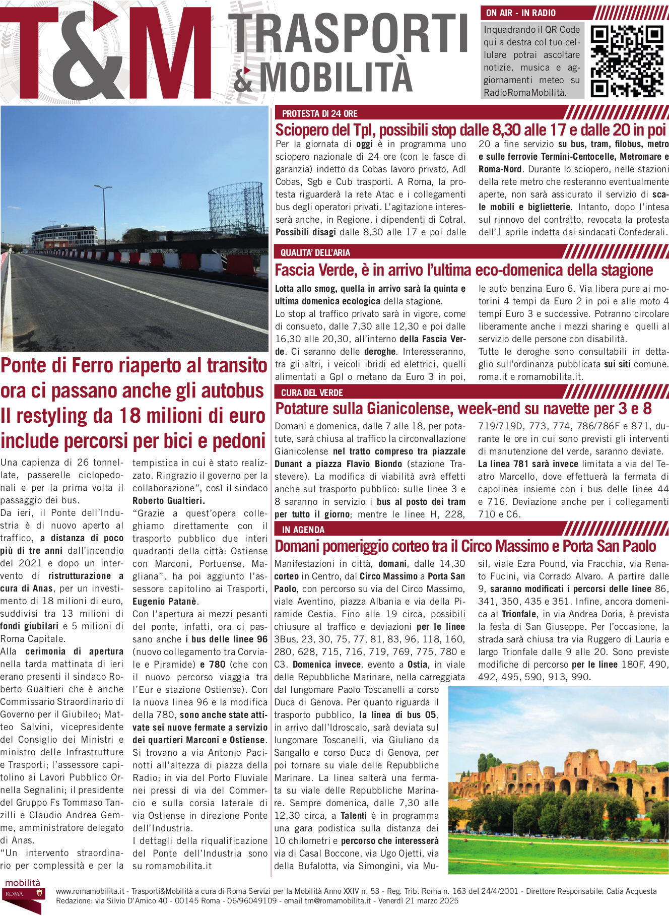 Ponte di Ferro riaperto al transito ora ci passano anche gli autobus Il restyling da 18 milioni di euro include percorsi per bici e pedoni