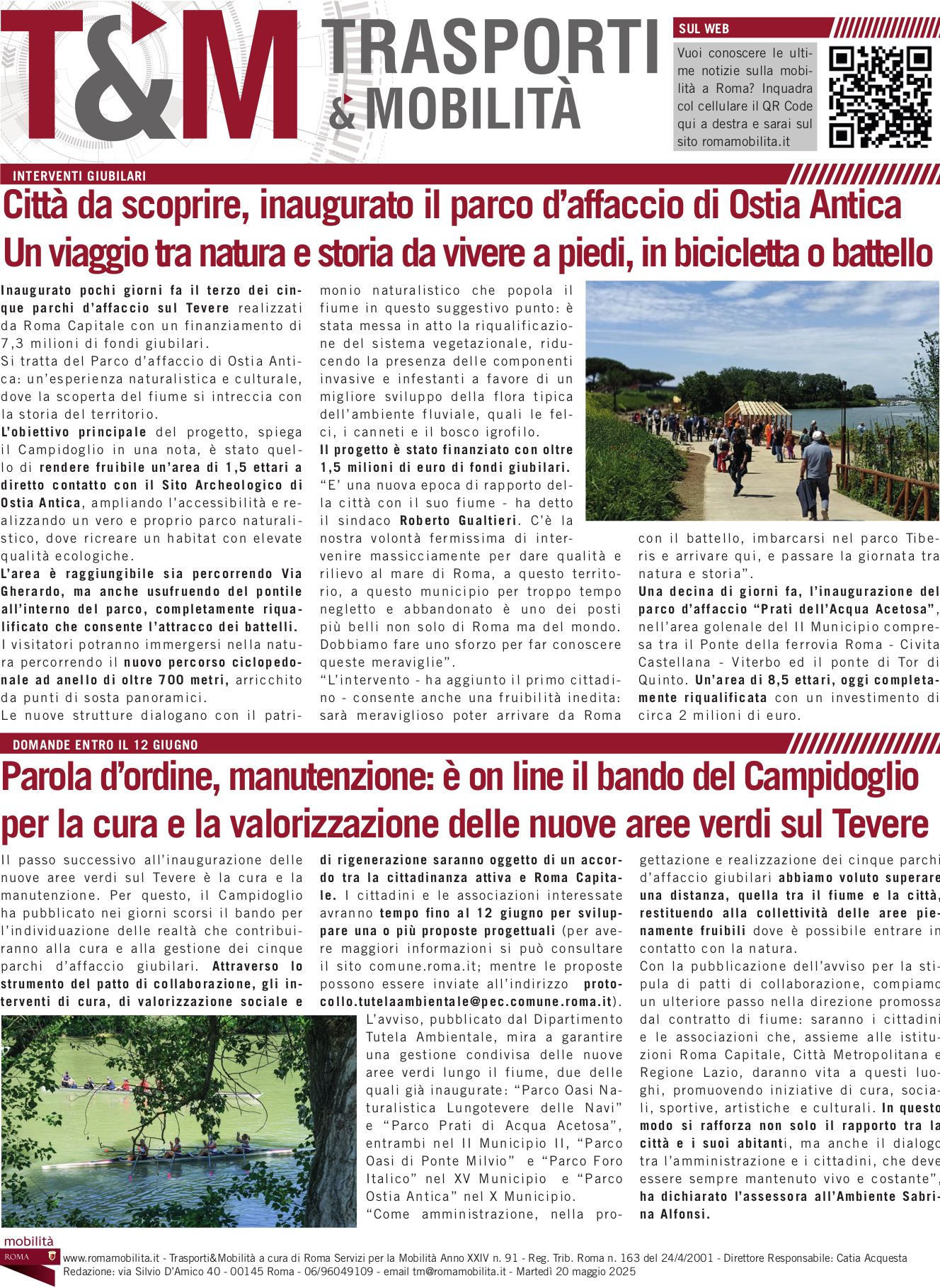Città da scoprire, inaugurato il parco d'affaccio di Ostia Antica