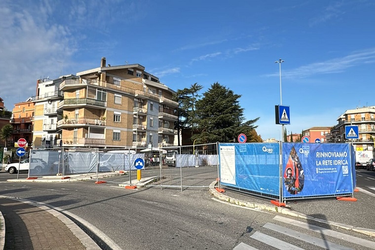 Il cantiere Acea