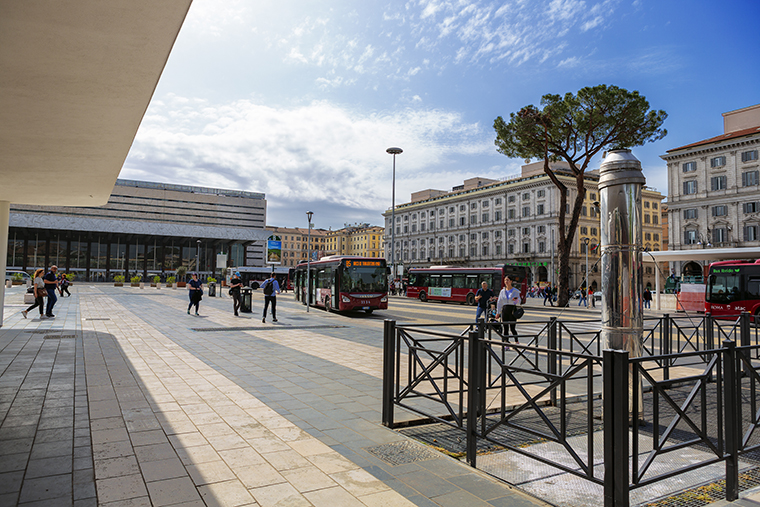 Il capolinea di piazza dei Cinquecento