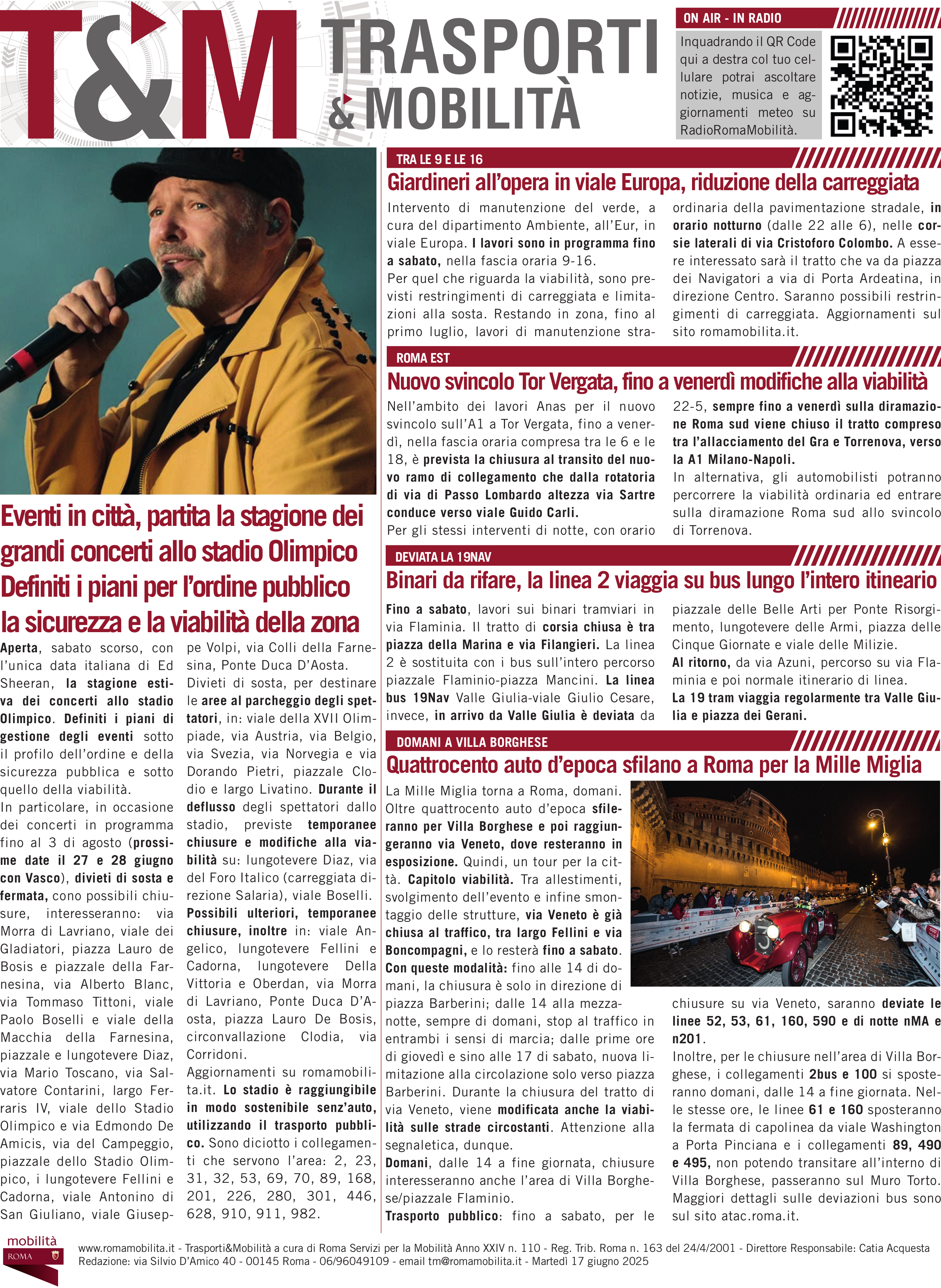 Eventi in città, parte la stagione dei concerti allo stadio Olimpico