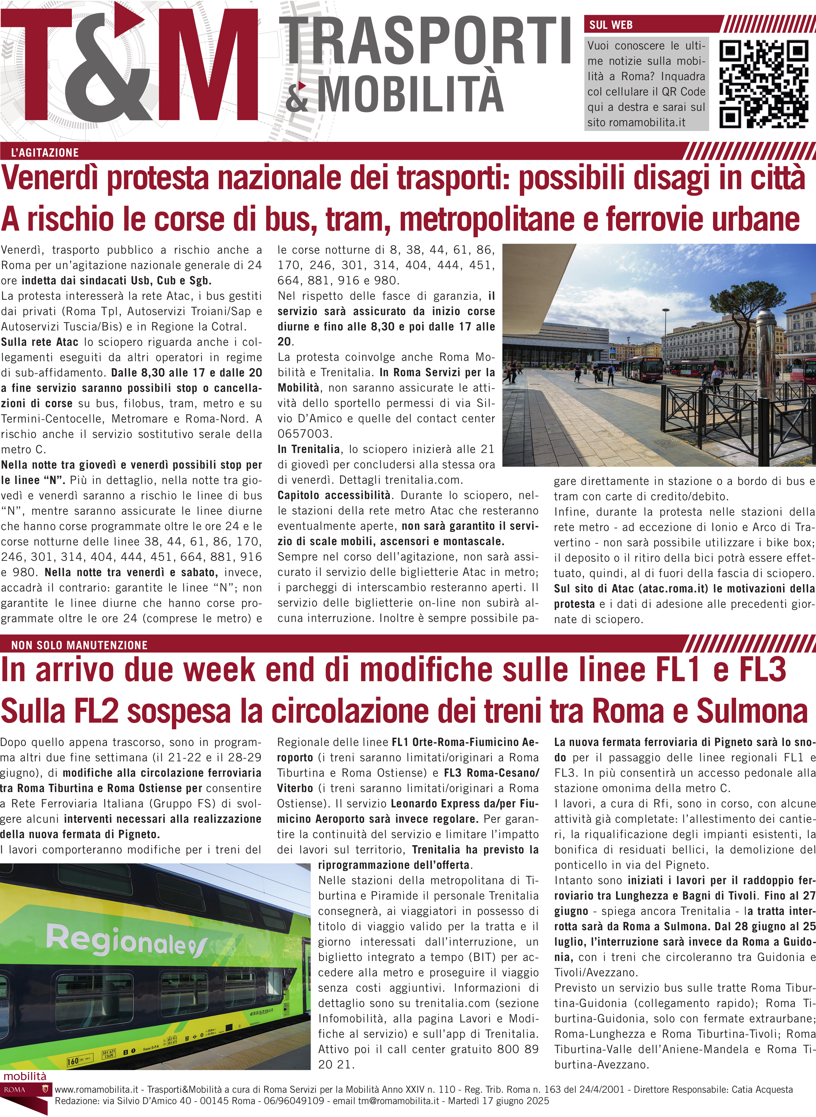 Venerdì protesta nazionale dei trasporti, possibili disagi in città
