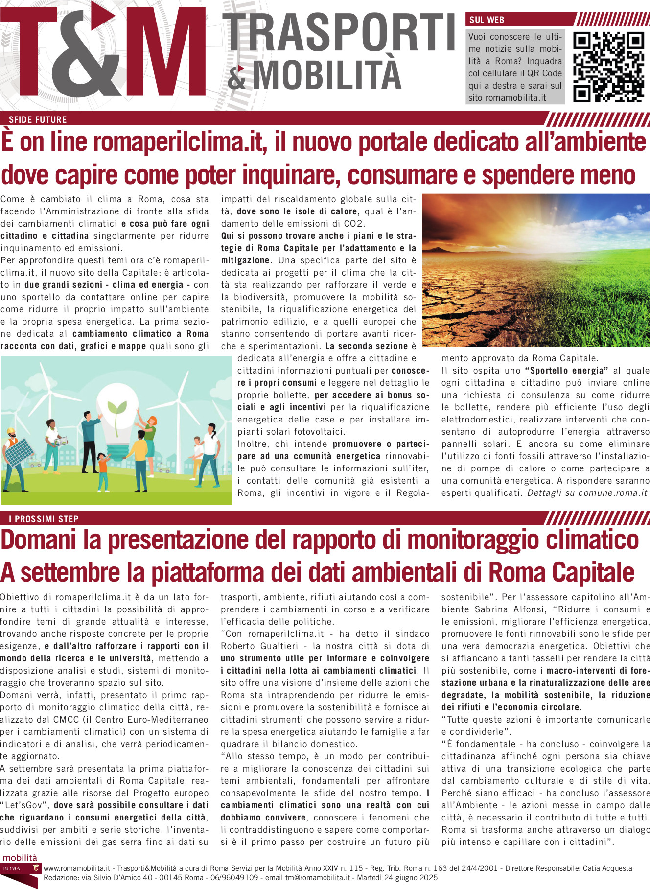 È on line romaperilclima.it, il nuovo portale dedicato all’ambiente dove capire come poter inquinare, consumare e spendere meno
