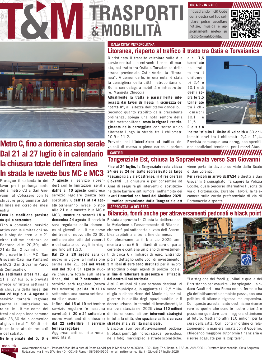 pagina 1 di T&m del 17 luglio 2025