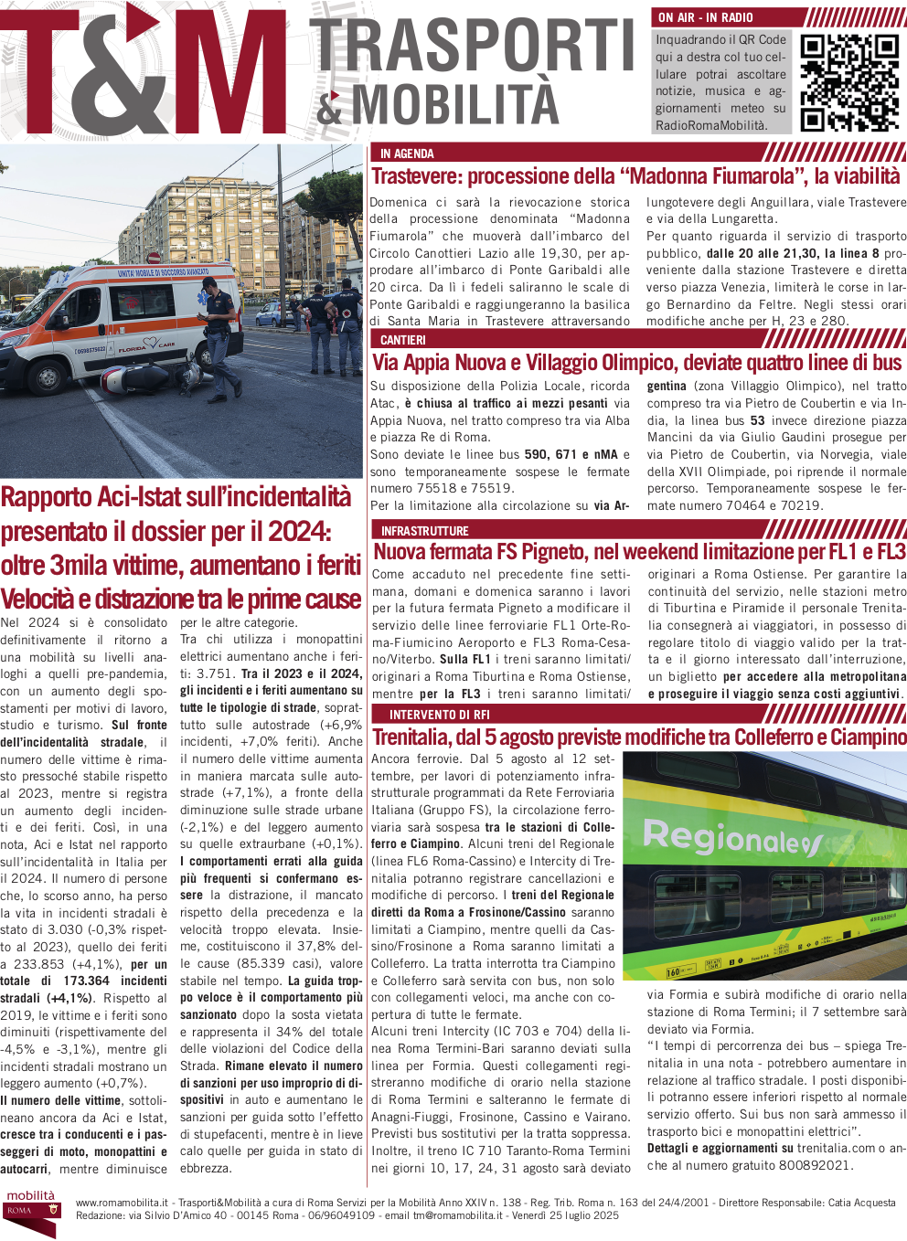 prima pagina tm 25 luglio 2025