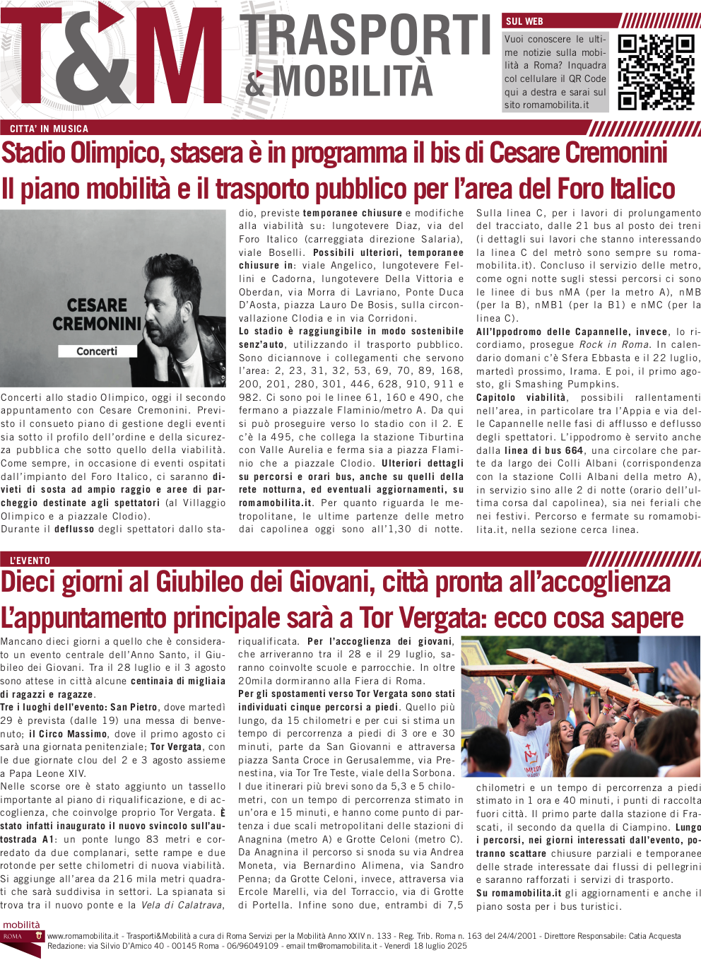 pagina 2 di t&m del 18 luglio 2025