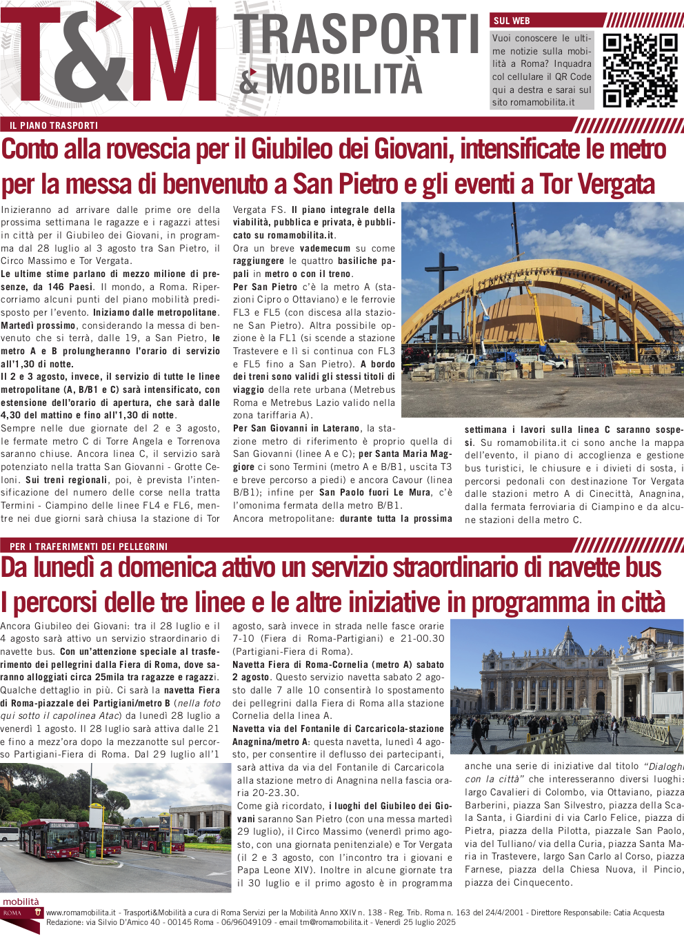 seconda pagina di tm del 25 luglio 2025