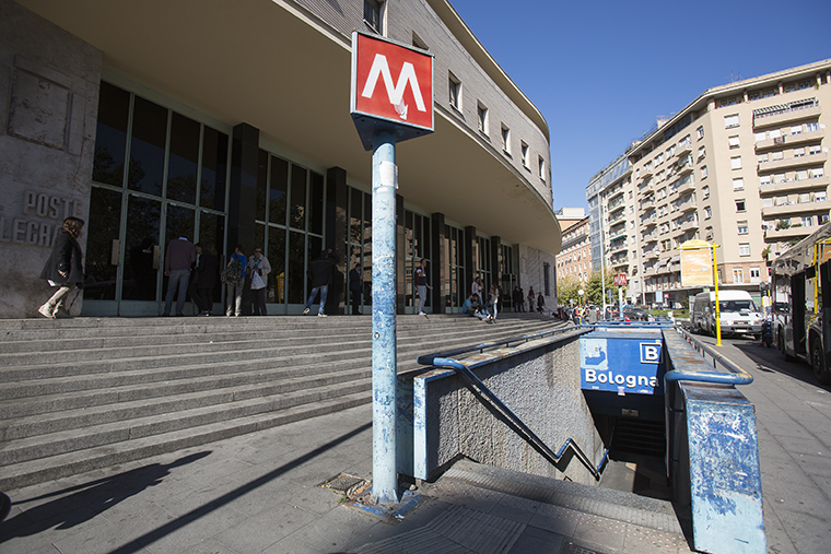 La stazione di piazza Bologna della linea B