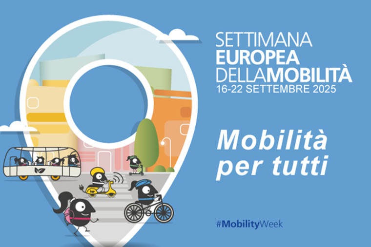 La locandina della Settimana europea della Mobilità 2025 