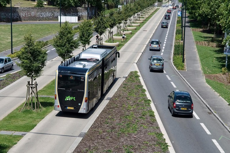 Un render del progetto per il bus rapid transit tra Casalotti e Battistini