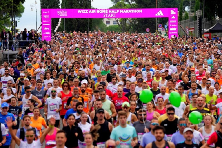 La partenza della mezza maratona 2024