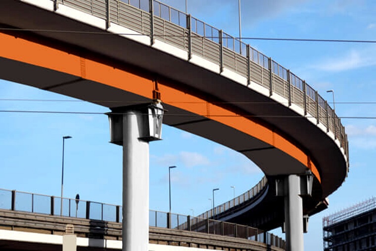 Il tratto sopraelevato della Tangenziale