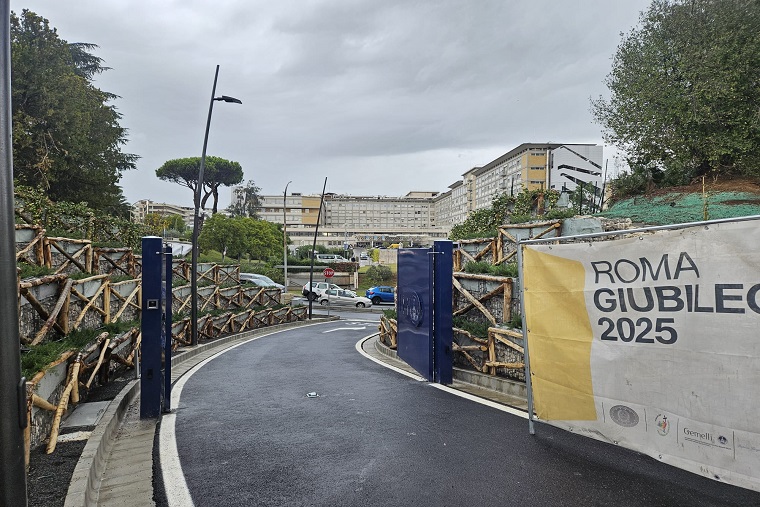 ll nuovo ingresso per i veicoli al Policlinico Gemelli