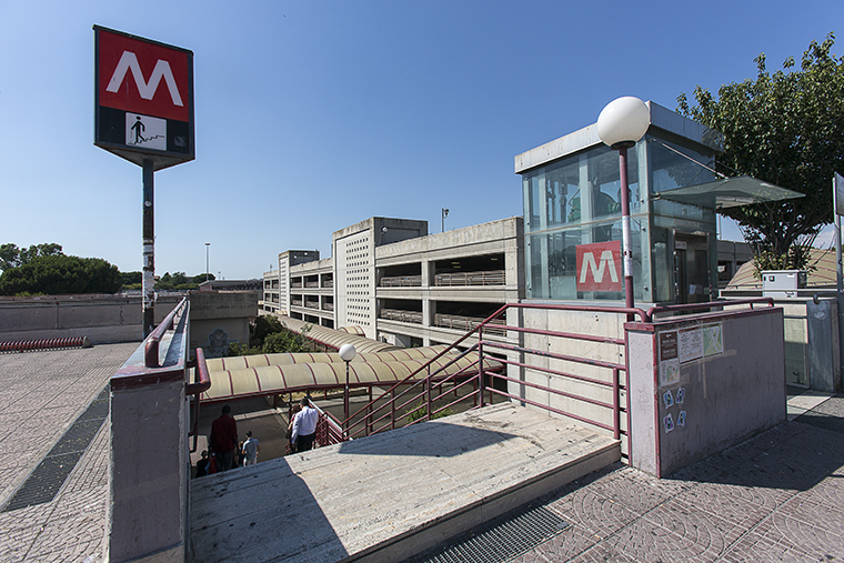 La stazione metro A Anagnina