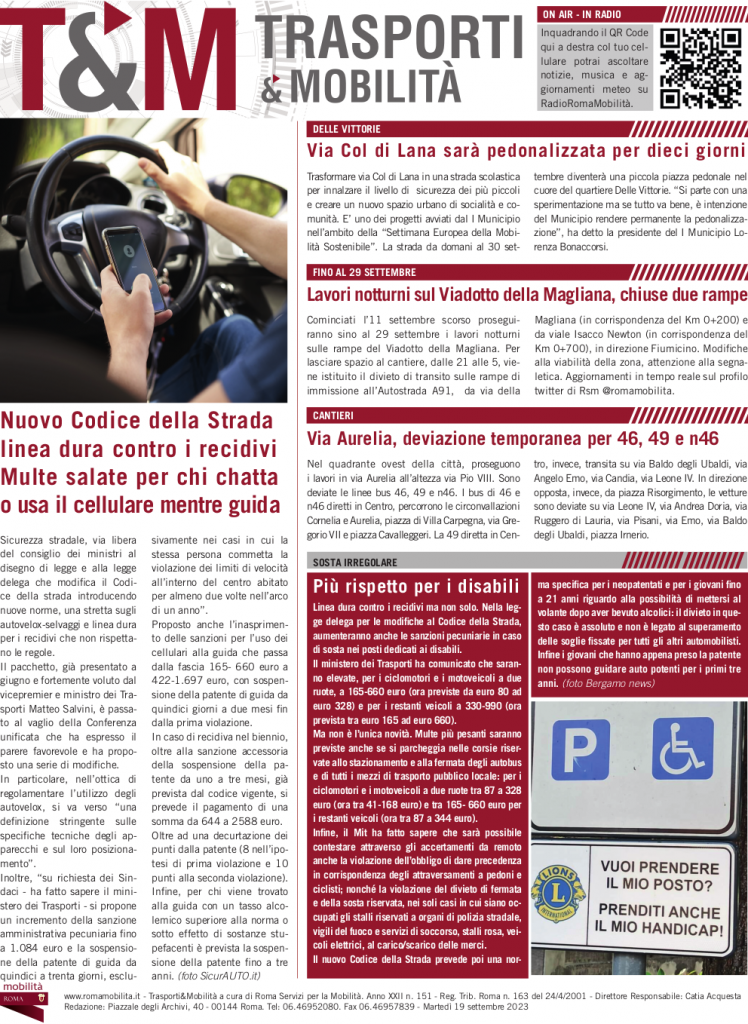 Nuovo Codice della Strada, linea dura contro i recidivi. Multe salate per chi chatta o usa il cellulare mentre guida