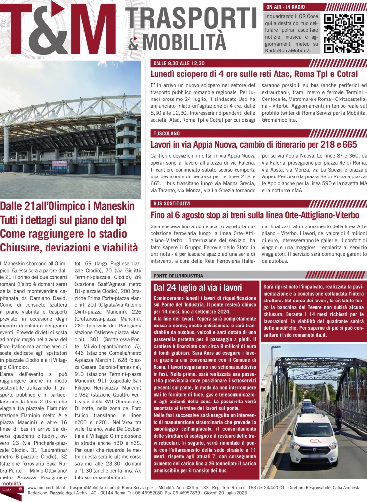 Dalle 21 all'Olimpico i Maneskin. Tutti i dettagli sul piano del TPL