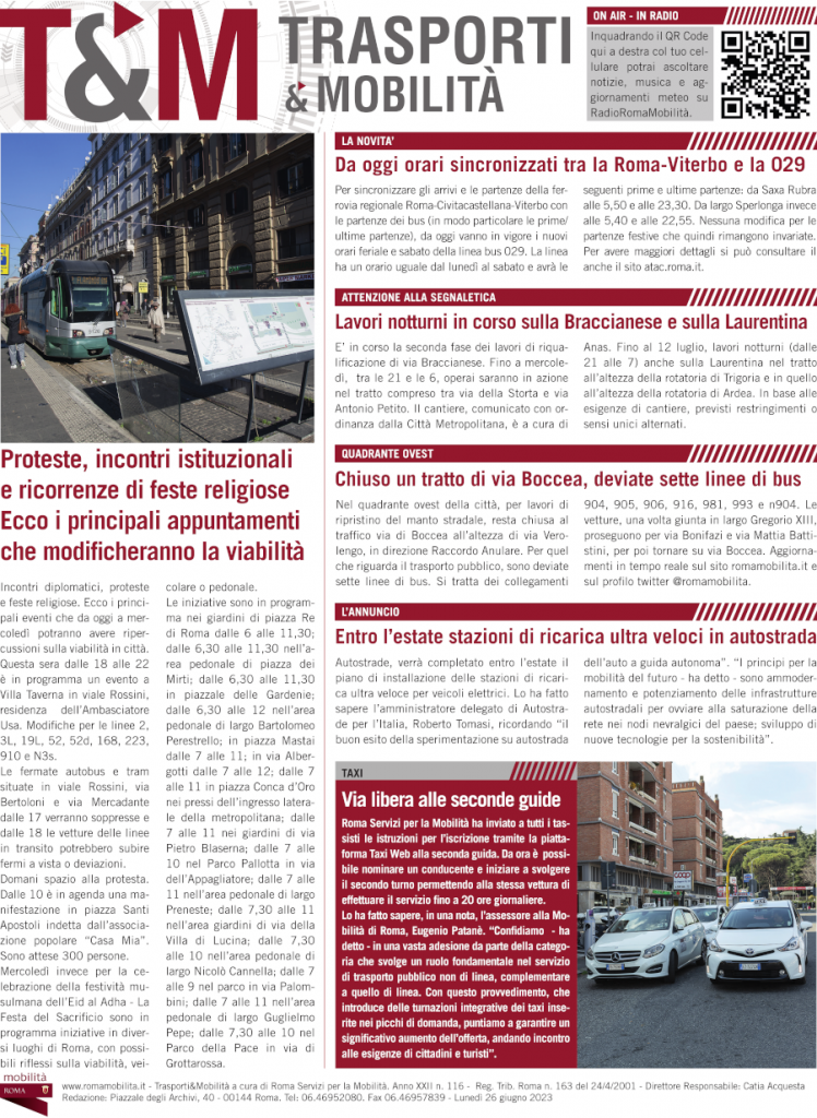 Proposte, incontri istituzionali e ricorrenze di feste religiose