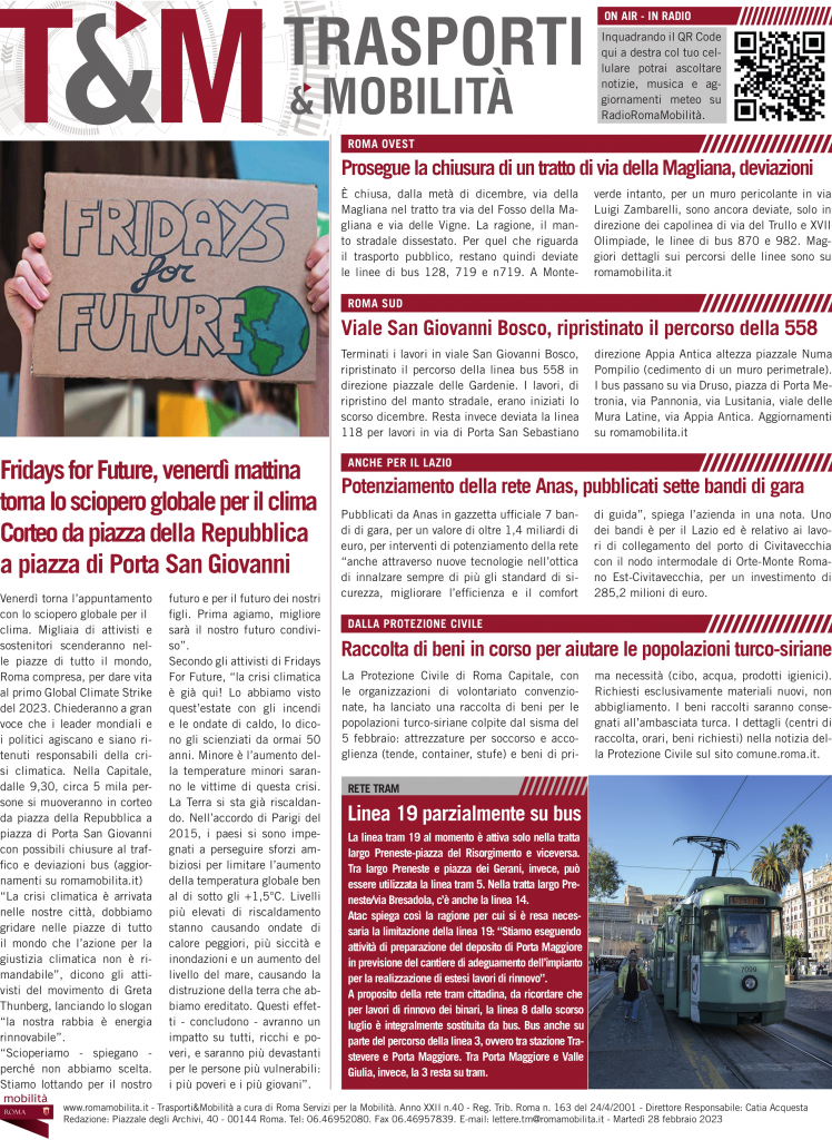 Fridays for Future, venerdì mattina torna lo sciopero globale per il clima Corteo da piazza della Repubblica a piazza di Porta San Giovanni