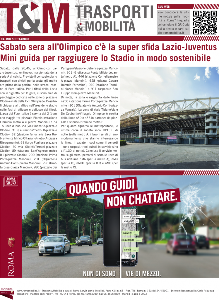 Sabato, all'Olimpico Lazio - Juventus