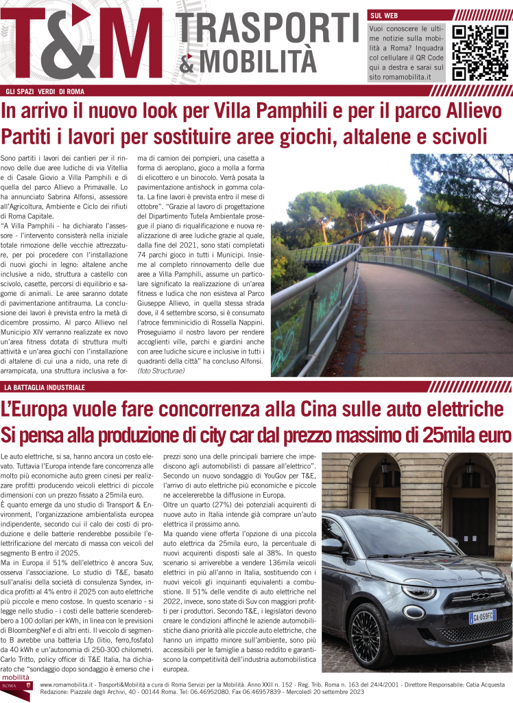 In arrivo il nuovo look per Villa Pamphili e Parco Allievo