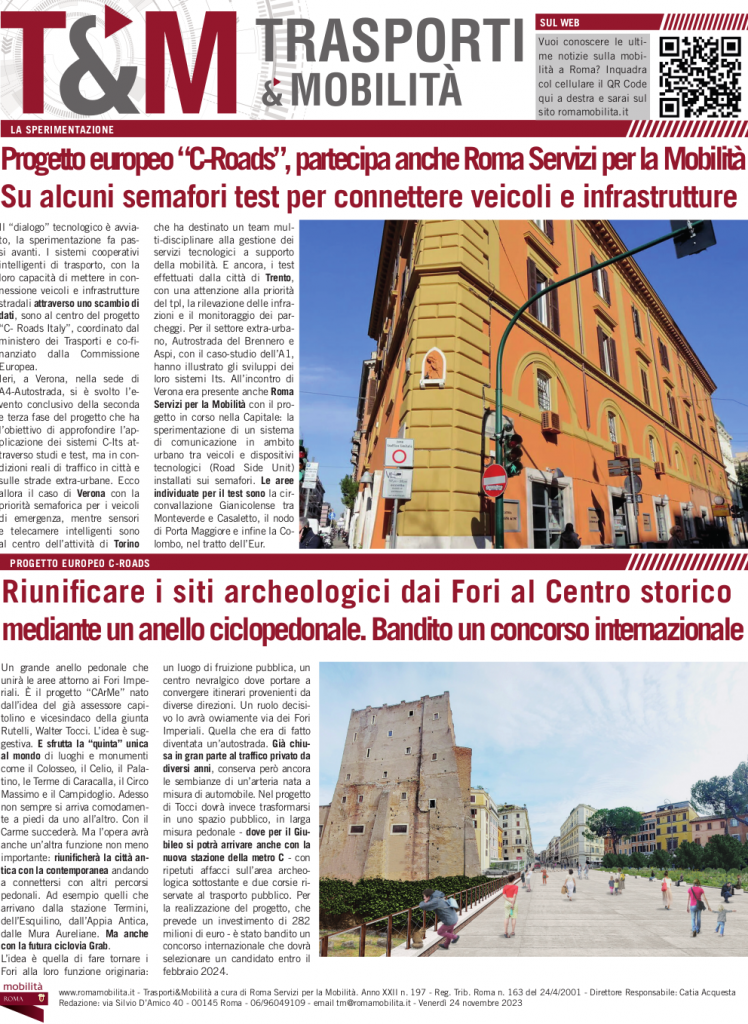 Progetto europeo "C-Roads", partecipa anche Roma Servizi per la Mobilità. Su alcuni semafori test per connettere veicoli e infrastrutture.