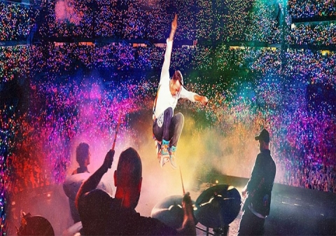 Un momento di un concerto dei Coldplay