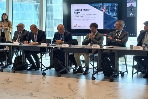 Un momento del convegno Intelligent city a Milano