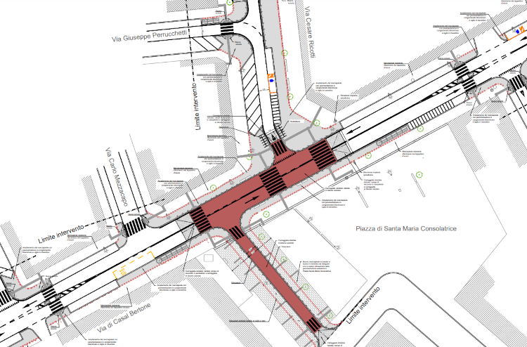 isola pedonale casal bertone nuovo 1