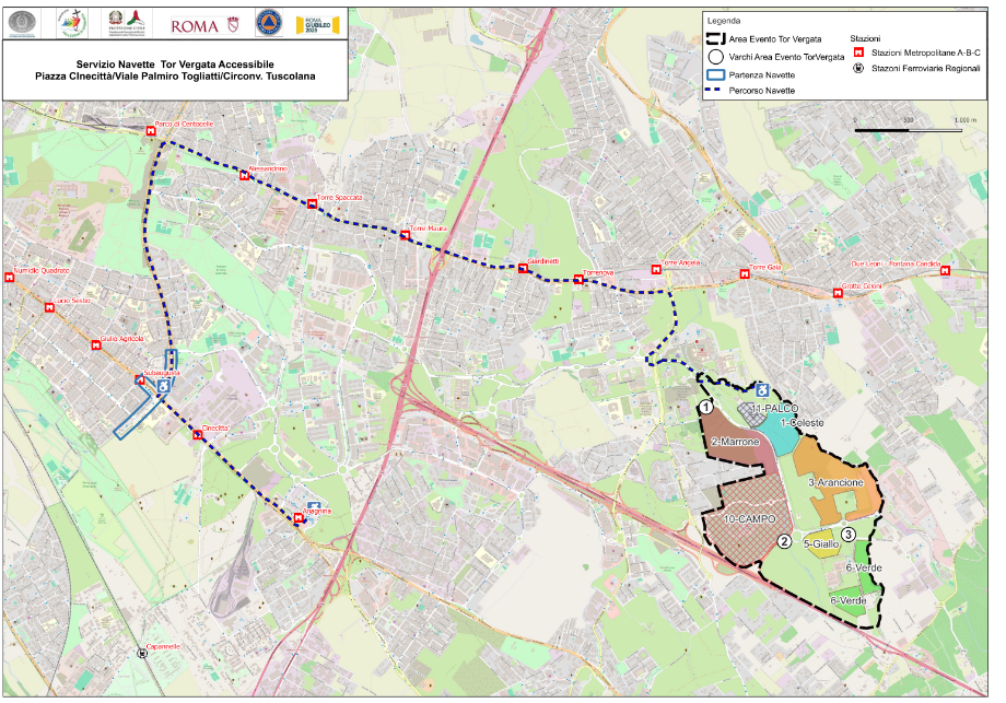 percorso navette persone con disabilità