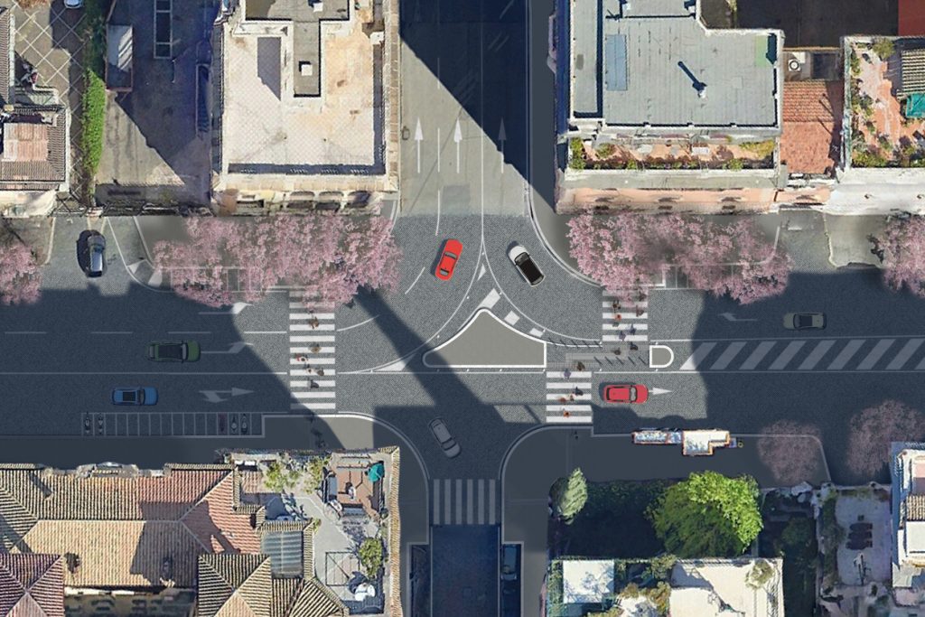 Intervento di messa in sicurezza per l'incrocio pedonale via Ferdinando di Savoia/via Maria Adelaide 2 BPP 001 M01 AEREA POST WEB 1 1