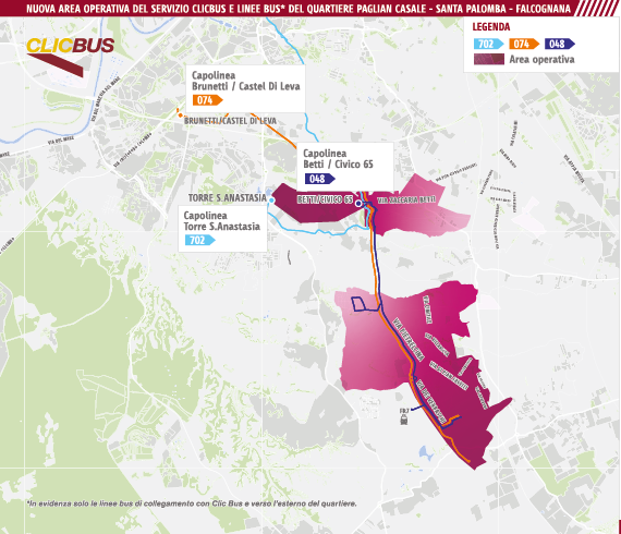 ClicBus Paglian Casale - Santa Palomba - Falcognana 3 MAPPA FALCOGNANA
